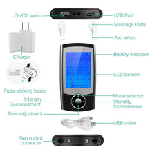 Load image into Gallery viewer, Rechargeable Tens Unit Machine Impulse Massager
