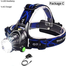 Load image into Gallery viewer, Rechargeable Ultra-bright High Lumen LED Headlamp Hands-Free USB Zoomable Headlight Waterproof  Super Bright Head Lights For Fishing Camping Hiking Riding JoggingTorch Flashlight
