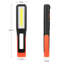 Load image into Gallery viewer, Rechargeable USB LED Work Lights Bright Flashlight and Work Light with Clip and Magnetic Base and Rotatable Clip  Magnetic Flashlight For Working Inspection Camping Car Repair Maintenance

