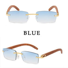 Load image into Gallery viewer, Rectangle Sunglasses for Men/Women Small Rimless Square Shade Eyewear  Sunglasses For Men Super Clear Rimless Sunglasses  Classic Driving Square Sunglasses
