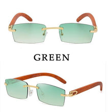 Load image into Gallery viewer, Rectangle Sunglasses for Men/Women Small Rimless Square Shade Eyewear  Sunglasses For Men Super Clear Rimless Sunglasses  Classic Driving Square Sunglasses
