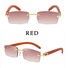Load image into Gallery viewer, Rectangle Sunglasses for Men/Women Small Rimless Square Shade Eyewear  Sunglasses For Men Super Clear Rimless Sunglasses  Classic Driving Square Sunglasses
