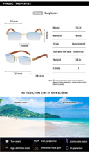 Load image into Gallery viewer, Rectangle Sunglasses for Men/Women Small Rimless Square Shade Eyewear  Sunglasses For Men Super Clear Rimless Sunglasses  Classic Driving Square Sunglasses
