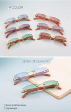 Load image into Gallery viewer, Rectangle Sunglasses for Men/Women Small Rimless Square Shade Eyewear  Sunglasses For Men Super Clear Rimless Sunglasses  Classic Driving Square Sunglasses
