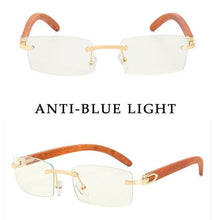 Load image into Gallery viewer, Rectangle Sunglasses for Men/Women Small Rimless Square Shade Eyewear  Sunglasses For Men Super Clear Rimless Sunglasses  Classic Driving Square Sunglasses

