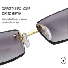 Load image into Gallery viewer, Rectangle Sunglasses for Men/Women Small Rimless Square Shade Eyewear  Sunglasses For Men Super Clear Rimless Sunglasses  Classic Driving Square Sunglasses
