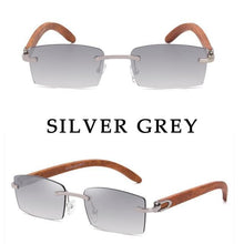 Load image into Gallery viewer, Rectangle Sunglasses for Men/Women Small Rimless Square Shade Eyewear  Sunglasses For Men Super Clear Rimless Sunglasses  Classic Driving Square Sunglasses
