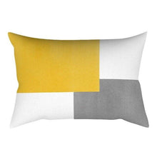 Load image into Gallery viewer, Rectangle Yellow Pillow Case Sofa Car Seat Cushion Cover Home Textile Modern Decorative Geometric Outdoor Pillow Cushion Covers Case For Couch Living Room Fashion Pillowcase 30x50CM
