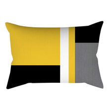 Load image into Gallery viewer, Rectangle Yellow Pillow Case Sofa Car Seat Cushion Cover Home Textile Modern Decorative Geometric Outdoor Pillow Cushion Covers Case For Couch Living Room Fashion Pillowcase 30x50CM

