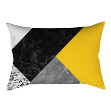 Load image into Gallery viewer, Rectangle Yellow Pillow Case Sofa Car Seat Cushion Cover Home Textile Modern Decorative Geometric Outdoor Pillow Cushion Covers Case For Couch Living Room Fashion Pillowcase 30x50CM
