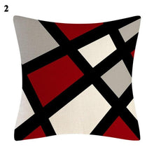 Load image into Gallery viewer, Red Abstract Cushion Cover Geometric Pillow Cases Sofa Decorative Modern Abstract Painting Pillow Case Beautiful Cushion Covers  Fashion Pillowcase Pillow Cover

