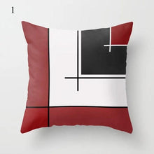 Load image into Gallery viewer, Red Abstract Cushion Cover Geometric Pillow Cases Sofa Decorative Modern Abstract Painting Pillow Case Beautiful Cushion Covers  Fashion Pillowcase Pillow Cover
