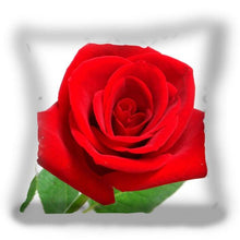Load image into Gallery viewer, Red Flower Cushion Pillow Covers Love Pillow Covers Decorative Linen Square Couple Cushion Cases Home Decor Polyester Throw Pillow Case Super Soft Short Plush Cushion Cover Festive Home Decorative Cushions 45X45CM
