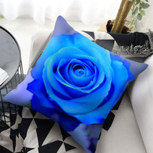 Load image into Gallery viewer, Red Flower Cushion Pillow Covers Love Pillow Covers Decorative Linen Square Couple Cushion Cases Home Decor Polyester Throw Pillow Case Super Soft Short Plush Cushion Cover Festive Home Decorative Cushions 45X45CM
