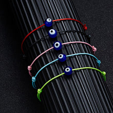 Load image into Gallery viewer, Red String Bracelets Simple Lightweight Bracelet Handmade Braided Rope Blue Eye Charm Jewelry For Women Children Handmade Braided Rope Matching Bracelet Adjustable Blue Eye Charm Bracelets For Men And Women
