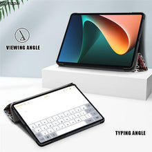 Load image into Gallery viewer, Redmi pad 2022 10.6 For Tablet Xiaomi Pad 5 Case Kids Folding Smart Cover Leather Protective Cover Mi Pad 5 Pro Case Stand Function Leather Case Cover Printed High Quality Leather Protective Cover
