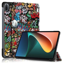 Load image into Gallery viewer, Redmi pad 2022 10.6 For Tablet Xiaomi Pad 5 Case Kids Folding Smart Cover Leather Protective Cover Mi Pad 5 Pro Case Stand Function Leather Case Cover Printed High Quality Leather Protective Cover
