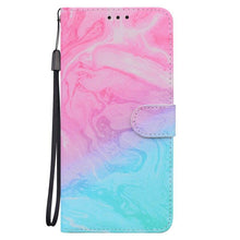 Load image into Gallery viewer, Redmi9T Magnetic Leather Phone Case on For Xiaomi Redmi 9T 9AT 9A 9C NFC Redmi9 9 T A Power 9Prime Wallet Book Cute Cover Colorful Premium Leather Wrist Strap Viewing Stand Magnetic Folio Inner Protective Flip Cover
