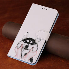 Load image into Gallery viewer, Redmi9T Magnetic Leather Phone Case on For Xiaomi Redmi 9T 9AT 9A 9C NFC Redmi9 9 T A Power 9Prime Wallet Book Cute Cover Colorful Premium Leather Wrist Strap Viewing Stand Magnetic Folio Inner Protective Flip Cover
