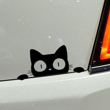 Load image into Gallery viewer, Reflective Peeking Cat Animal Car Styling Decorative Stickers Auto Window Decals Reflective PET Cartoon Car Vinyl Sticker Decal Car Accessories  Cat Watching Vinyl Reflective Decals Waterproof Funny Self-Adhesive for Car Window Bumper Laptop Motorcycle
