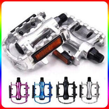 Load image into Gallery viewer, Reflective Setting On Both Sides All-aluminum Large Pedal Bicycle Universal Non-slip Pedal Riding Equipment Bike Pedals Mountain Road Bicycle Flat Pedal-Universal Lightweight Aluminum Alloy Platform Pedal For Travel Cycle-Cross The Road
