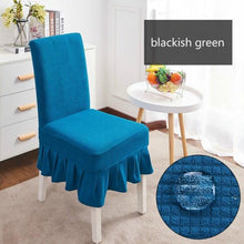 Load image into Gallery viewer, Removable Washable Furniture Protector for Kids Pets Home Waterproof Plaid Elastic Plain Dining Table Chair Cover Dining Room Chair Cover Skirt Stool Cover Chair Spandex Seat Covers
