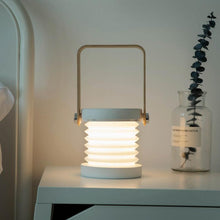 Load image into Gallery viewer, Retractable Bedroom Bedside Reading Light Folding Led Desk Lamp Wooden Handle Portable Lantern Light For Camping Emergency Lamps Decorative Table Lamp Cute Study Lamps for Bedroom Décor

