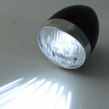 Load image into Gallery viewer, Retro Bicycle Retro Headlight Waterproof Perspective Strong Body Warning Safety Headlight Classical Cool Silver/Black Cycling Bicycle Headlight Retro Front Vintage Bike Light Night Riding Safety Head Lamp
