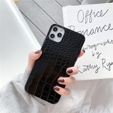 Load image into Gallery viewer, Retro Crocodile Leopard Snake Zebra Pattern Texture PU Leather Cases For iPhone 14 13 Phone Cover Unique Design Shockproof Soft Grip Leather Phone Case For iPhone
