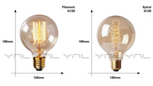 Load image into Gallery viewer, Retro Edison Bulb ST64 A19 T45 G80 G95 G125 Incandescent Light Bulb E27 220V 40W filament bulb lighting tubes Edison
