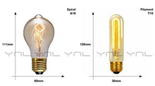Load image into Gallery viewer, Retro Edison Bulb ST64 A19 T45 G80 G95 G125 Incandescent Light Bulb E27 220V 40W filament bulb lighting tubes Edison
