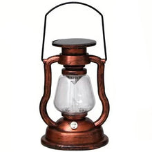 Load image into Gallery viewer, Retro Kerosene Lamp LED Horse Lantern Outdoor Waterproof Portable Rechargeable Solar Powered Flame Light
