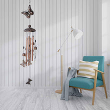 Load image into Gallery viewer, Retro Metal Romantic Wind Catcher Animal Wind Chime Iron Art Wind Bell Tubes Aluminum Tubes Hanging Art Wind Bell Gift Hanging Pendant Ornament For Home Xmas Mom Gifts Festival Balcony Garden Decoration
