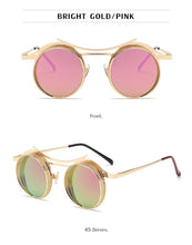 Load image into Gallery viewer, Retro Metal Round Circle Frame Sunglasses For Men New Fashionable New Round Shape Style Glasses For Women New Vintage Luxury Style Retro Sunglasses
