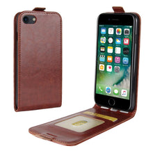Load image into Gallery viewer, Retro PU Leather Shockproof Magnetic Wallet Flip Case Cover with Card Slot Holder for for iPhone Flip Leather Case for iPhone 12 Mini 6S 7 8+ 6 Plus Luxury Phone Cover for iPhone 11 Pro XR XS Max SE Flip Cases
