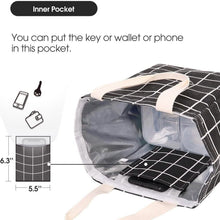 Load image into Gallery viewer, Reusable Lunch Bag Insulated Lunch Box Canvas Fabric with Aluminum Foil
