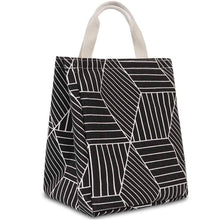 Load image into Gallery viewer, Reusable Lunch Bag Insulated Lunch Box Canvas Fabric with Aluminum Foil

