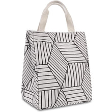 Load image into Gallery viewer, Reusable Lunch Bag Insulated Lunch Box Canvas Fabric with Aluminum Foil
