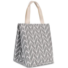 Load image into Gallery viewer, Reusable Lunch Bag Insulated Lunch Box Canvas Fabric with Aluminum Foil

