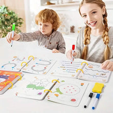 Load image into Gallery viewer, Reusable Magic Practice Workbook Set with Erasable Pen and Refills
