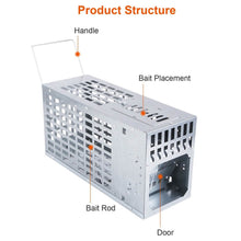 Load image into Gallery viewer, Reusable Metal Rat Cage Catch Release Continuous Capture
