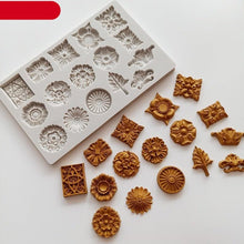 Load image into Gallery viewer, Reusable Retro Silicone Fondant Chocolate Aroma Stone Ornaments Resin Sugarcraft Mold For Pastry Cup Cake Decorating Crystal Stones Silicone Mold For Kitchen

