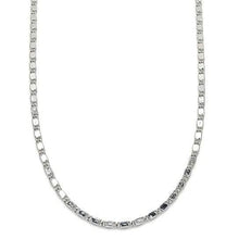 Load image into Gallery viewer, Rhodium Filled High Polish Finish Basic Necklace
