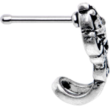 Load image into Gallery viewer, Clear CZ Gem Art Deco Fashion Faux Hoop Nose Bone
