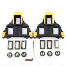 Load image into Gallery viewer, Road Bike Cycling Shoe Pedal Cleats Bicycle Accessories Road Bike Cleats For Cleats- Indoor Outdoor Spin Cycling Pedals Cleat &amp; Bicycle Clips Set
