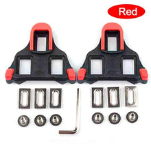 Load image into Gallery viewer, Road Bike Cycling Shoe Pedal Cleats Bicycle Accessories Road Bike Cleats For Cleats- Indoor Outdoor Spin Cycling Pedals Cleat &amp; Bicycle Clips Set
