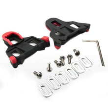 Load image into Gallery viewer, Road Bike Cycling Shoe Pedal Cleats Bicycle Accessories Road Bike Cleats For Cleats- Indoor Outdoor Spin Cycling Pedals Cleat &amp; Bicycle Clips Set
