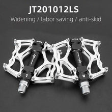 Load image into Gallery viewer, Road Bike Pedals Aluminum Alloy Anti-slip Bicycle Pedals Hollow-Carved Design Pedals Bicycle Accessories Mountain Bike Pedals Flat Bicycle Pedals Platform Cycling Sealed Bearing Aluminum Pedals For Mountain Bike
