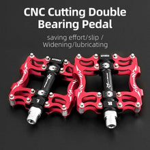 Load image into Gallery viewer, Road Bike Pedals Aluminum Alloy Anti-slip Bicycle Pedals Hollow-Carved Design Pedals Bicycle Accessories Mountain Bike Pedals Flat Bicycle Pedals Platform Cycling Sealed Bearing Aluminum Pedals For Mountain Bike
