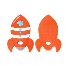 Load image into Gallery viewer, Rocket Silicone Baby Teether Rodent Baby Teething Toys Chewable Animal Shape Baby Products Nursing Gift
